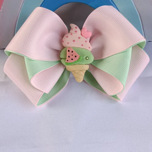 Laço Boutique Sorvetinho Candy Colors - Laço Artesanal Infantil Princesa de Laços