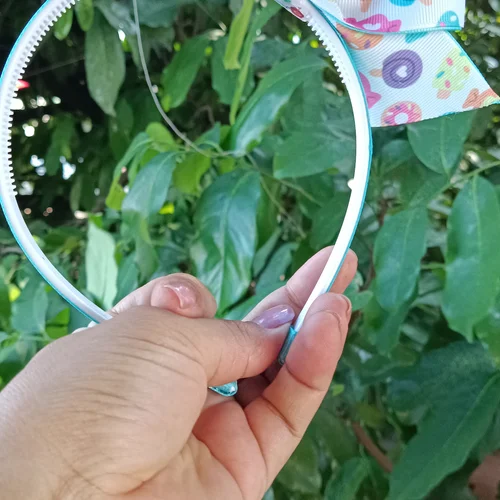 Arquinho Divertido Estampa Doces e Donuts - Laço Artesanal Infantil Princesa de Laços